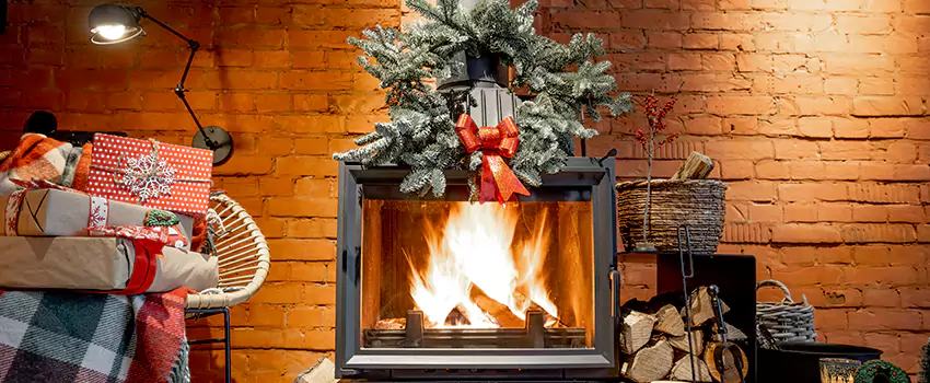 Travis Industries Linear Gas Fireplace Installation in North Amityville, New York