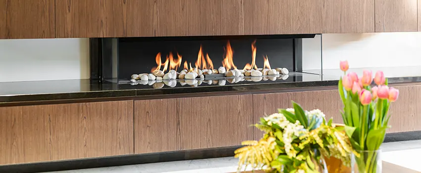 Double-height Fireplace Design Refurbishment in North Amityville, New York