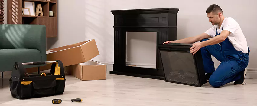 Old Rusted Metal Fireplace Repair And Replacement in North Amityville, NY