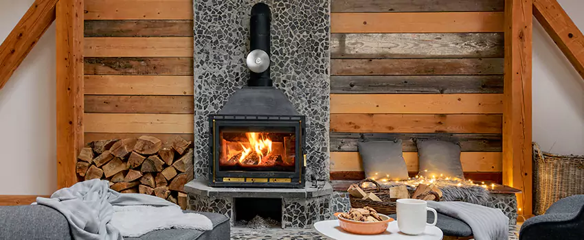 Thelin Hearth Products Direct Vent Gas Stove Fireplace Inspection in North Amityville, New York